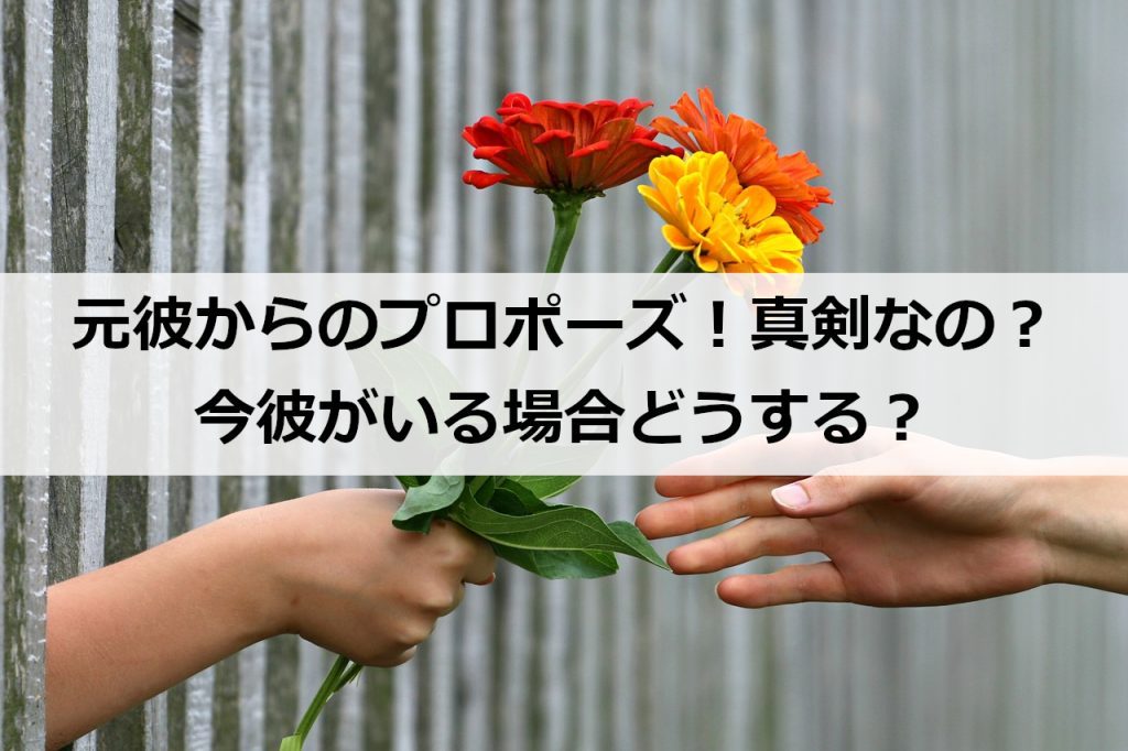 元彼からのプロポーズ 真剣なの 今彼がいる場合どうする 復縁ホスピタル